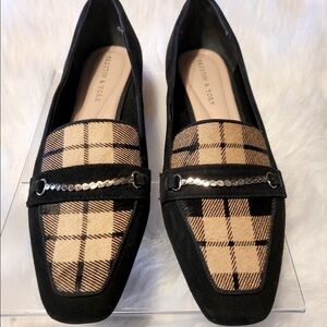 NWOT Preston & York Tessa Plaid Haircalf Loafers